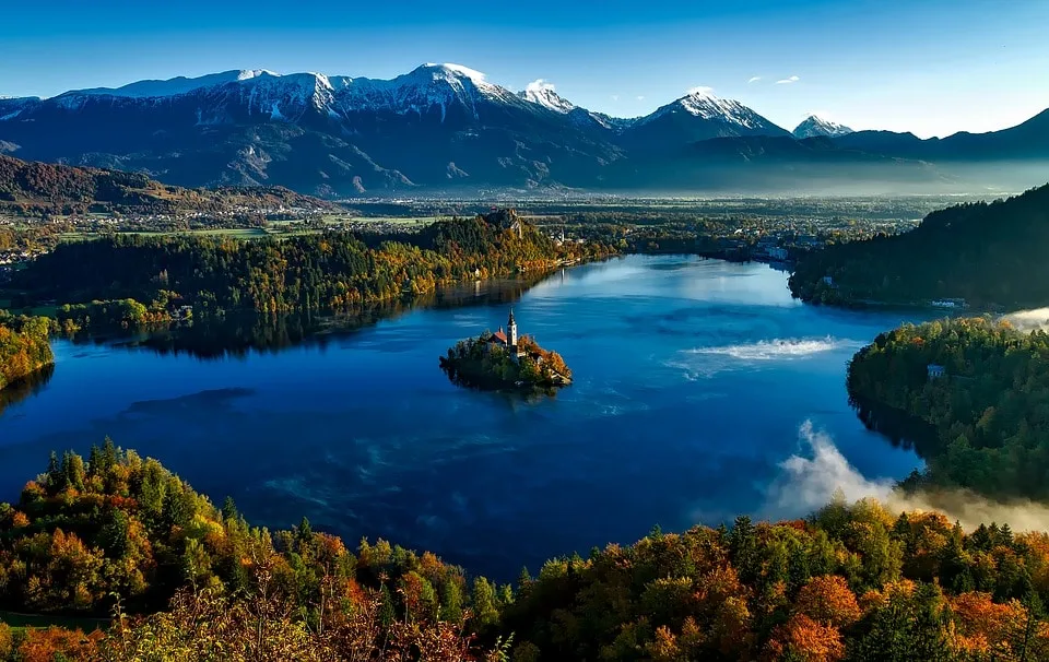 Church on a tiny island on Lake Bled