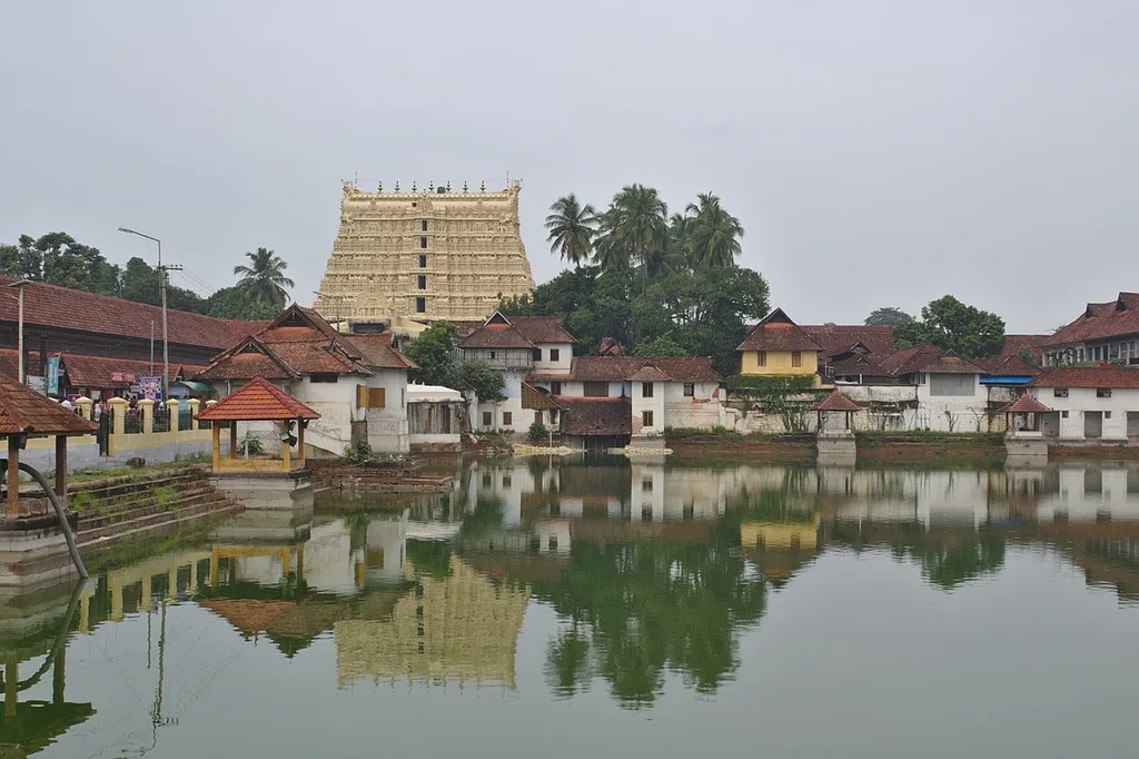 Padmanabhaswamy Temple and the nearby Lake