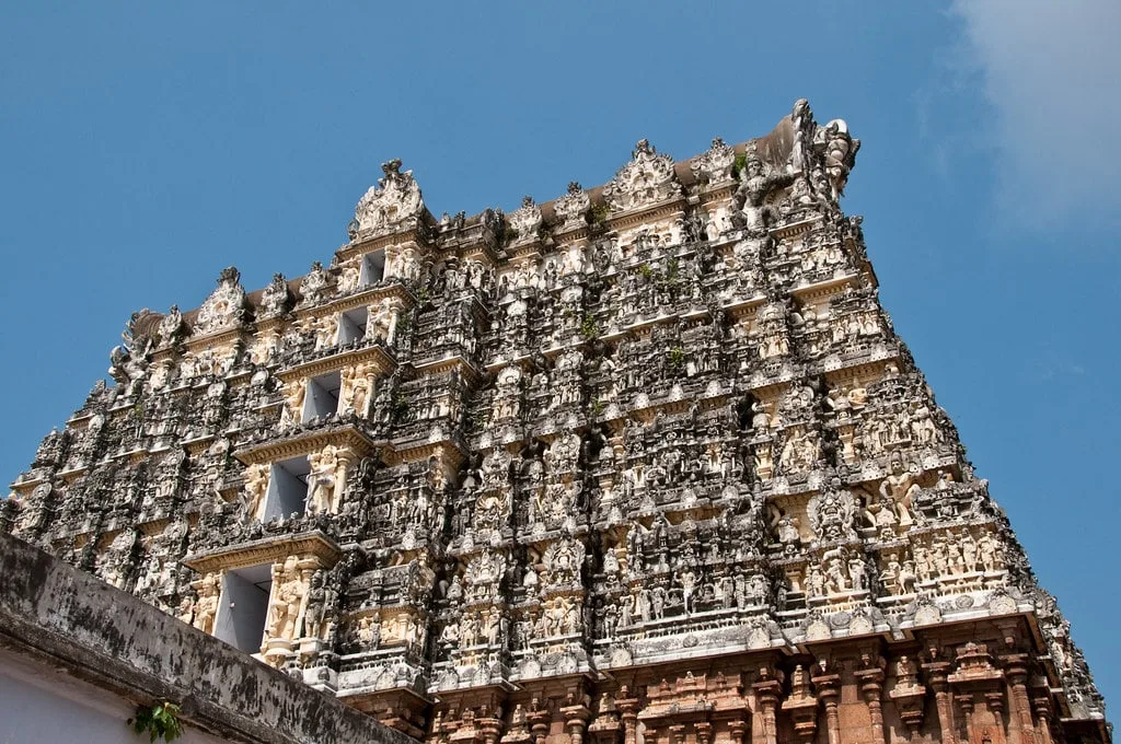 Padmanabhaswamy Temple as seen from Below