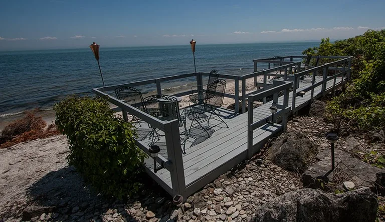 A beautiful view from A Water's Edge Retreat deck