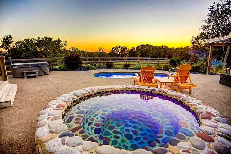 Romantic view from Cherry Ridge Retreat