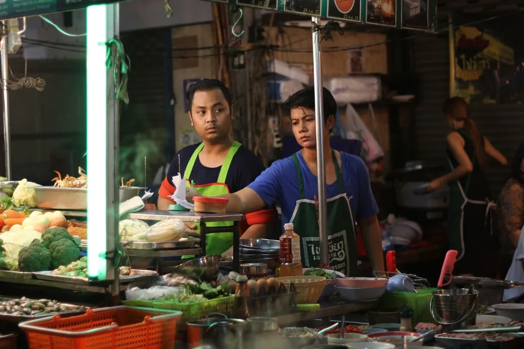 Thailand cuisine on Bangkok streets