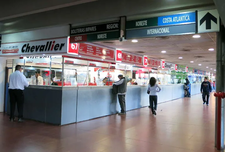 Bus terminal ticketing office