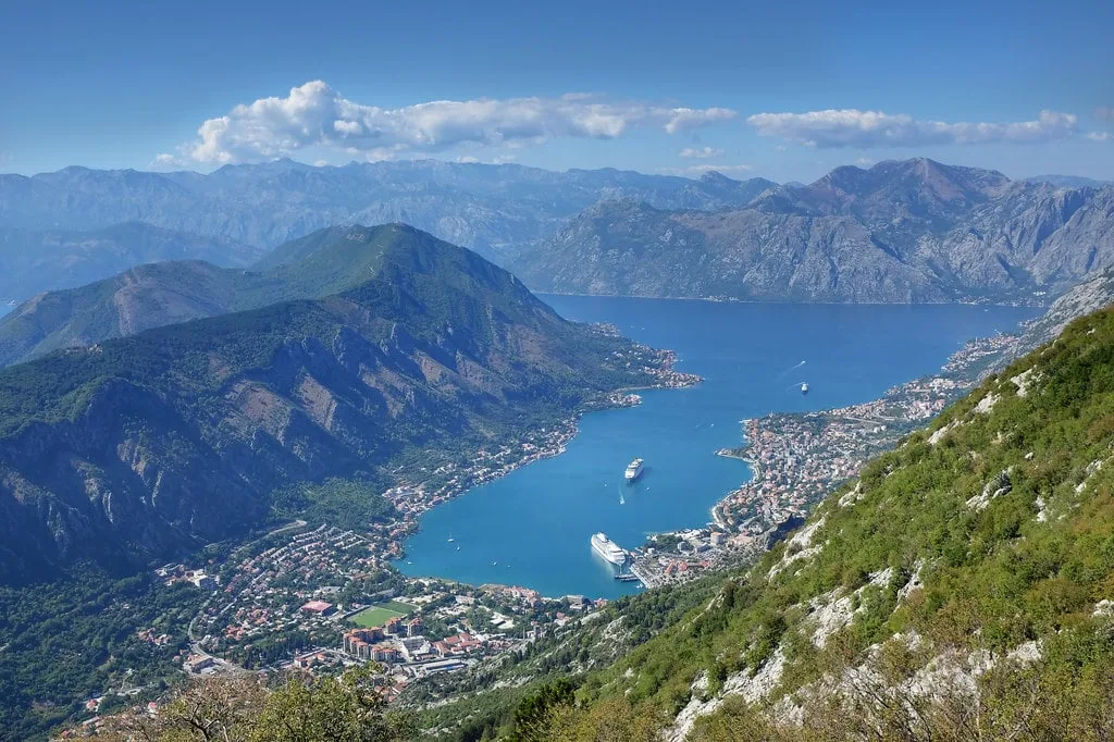 Amazing view of the Bay of Kotor