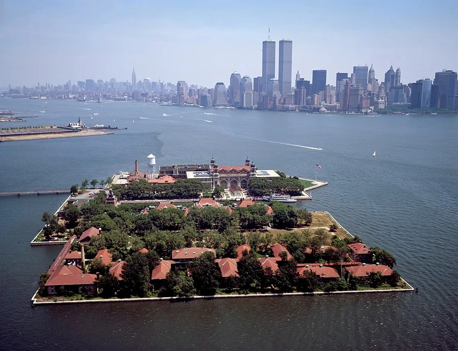 Ellis Island near the Statue of Liberty, NYC