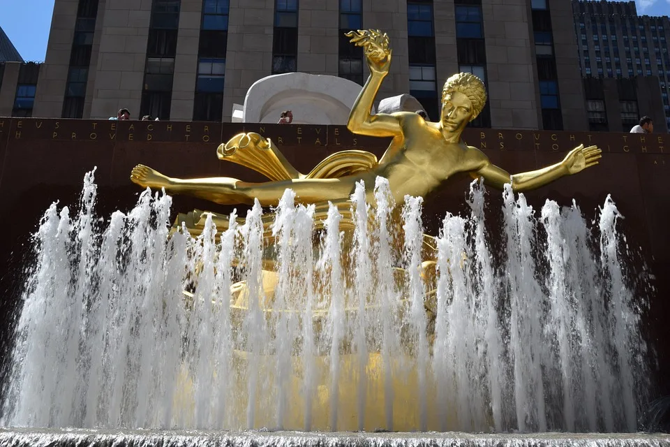 Prometheus Statue at Rockefeller Center, New York