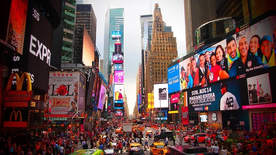 Times Square Busy Streets in New York