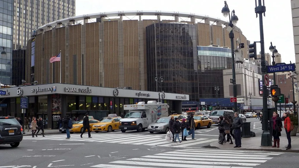 Madison Square Garden from outside, New York
