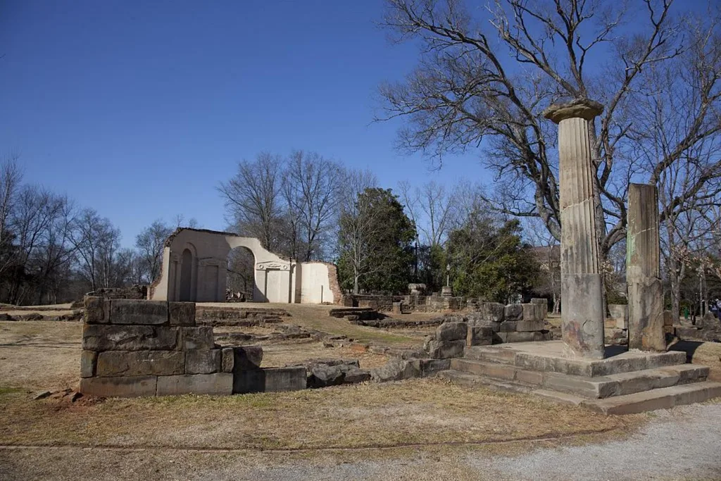 The ruins at Old Capitol in Tuscaloosa