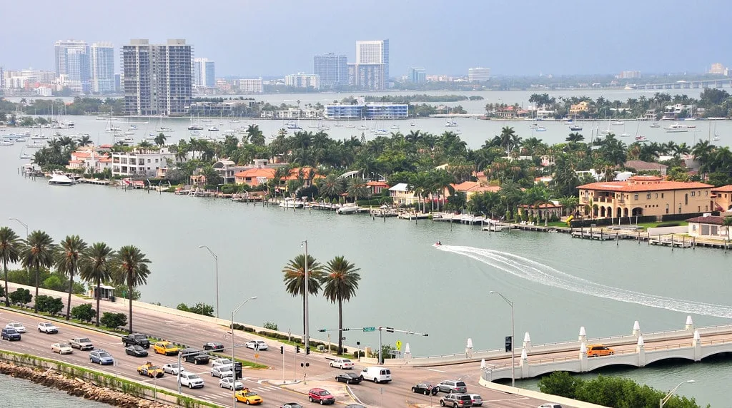 Aerial view of Miami