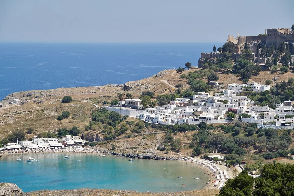 The Town of Lindos on Rhodes