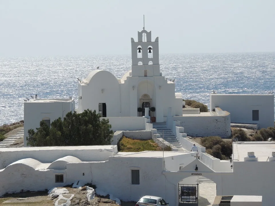 White Chrissopigi Monastery in Sifnos