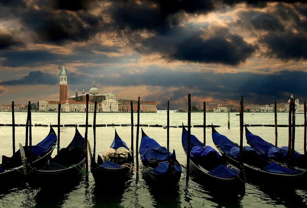 Picturesque view of the canal in Venice