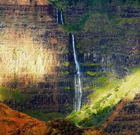 Waterfall in the Olokele Valley