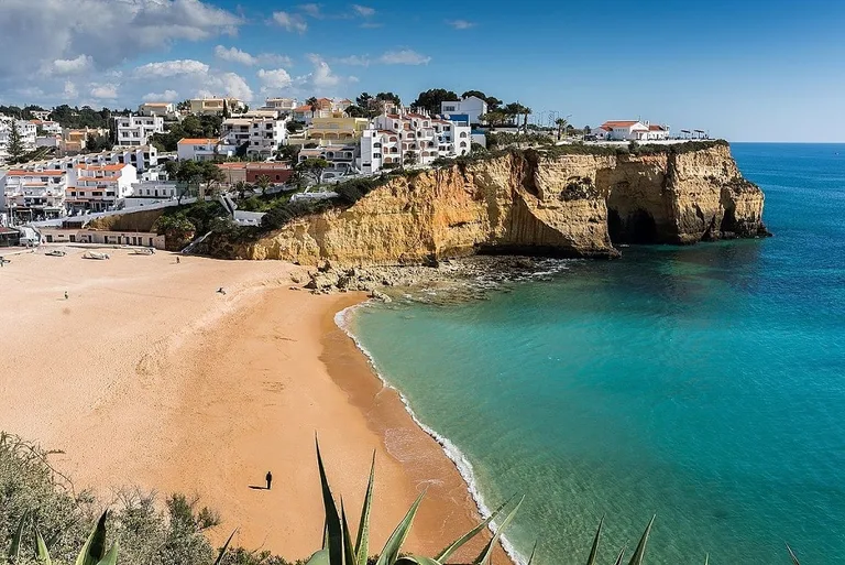 A beach in Algarve region in Portugal